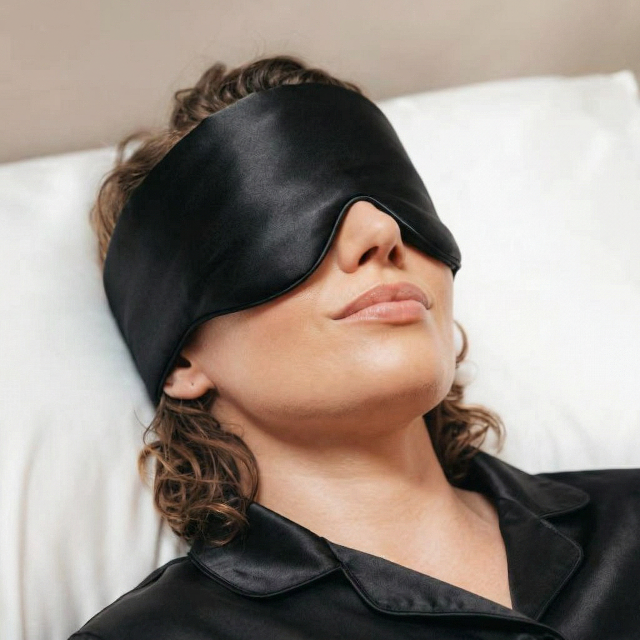Black Jade Silk Sleep Eye Mask